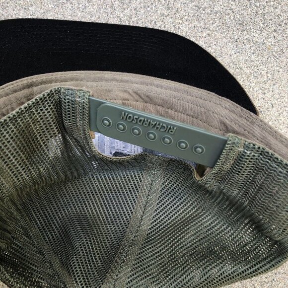 HUNT OF THE NORTH Trucker Hat Mens Camo Snapback Cap Green Richardson​​​​​ - Picture 3 of 5